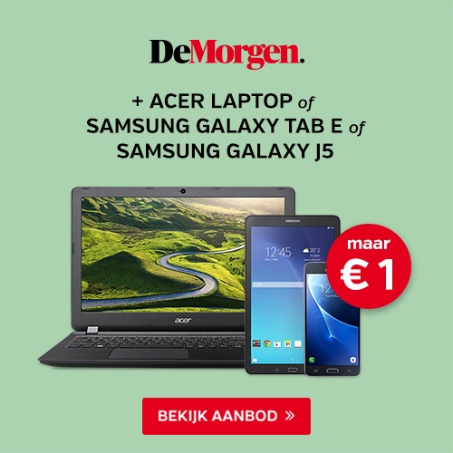 De Morgen tablet actie